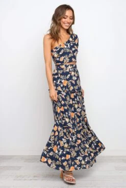 Aimee Top - Navy -Giordano Style petal and pup usa tops aimee top navy 22843411726513