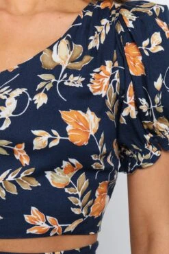 Aimee Top - Navy -Giordano Style petal and pup usa tops aimee top navy 29512637022385