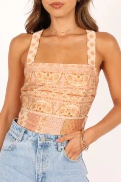 Aleisha Top - Golden Papaya 18 Aleisha Top - Golden Papaya -Giordano Style petal and pup usa tops aleisha top golden papaya 33643494834353