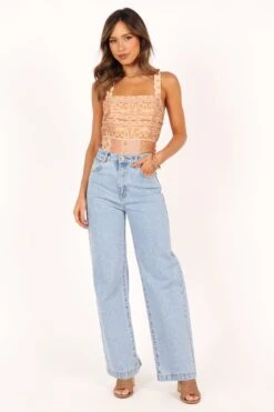 Aleisha Top - Golden Papaya 19 Aleisha Top - Golden Papaya -Giordano Style petal and pup usa tops aleisha top golden papaya 33643494867121