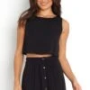 Ava Top - Black -Giordano Style petal and pup usa tops ava top black 31477178171569