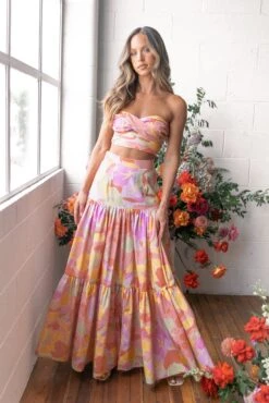 Ayla Top - Sage Multi -Giordano Style petal and pup usa tops ayla top sage multi 31410443223217