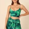 Calista Crop Top - Green -Giordano Style petal and pup usa tops calista crop top green 32264757313713