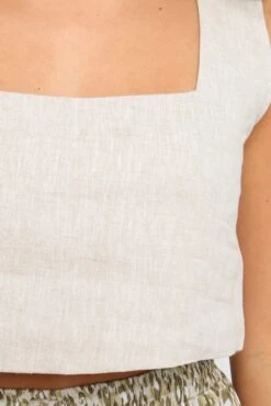 Devlin Top - Beige -Giordano Style petal and pup usa tops devlin top beige 28954078249137