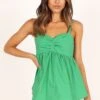 Freddy Babydoll Top - Green -Giordano Style petal and pup usa tops freddy babydoll top green 33378487107761
