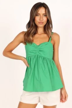 Freddy Babydoll Top - Green