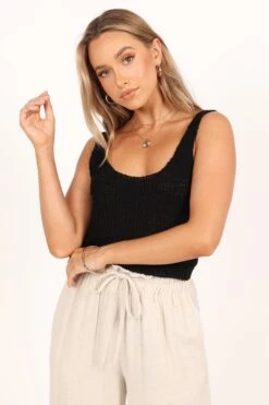 Jennifer Crop Top - Black