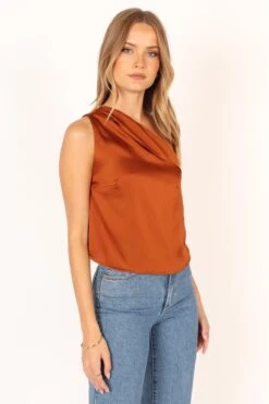 Ledger Top - Bronze -Giordano Style petal and pup usa tops ledger top bronze 33994879238321