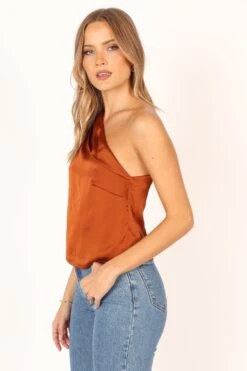 Ledger Top - Bronze -Giordano Style petal and pup usa tops ledger top bronze 33994879369393