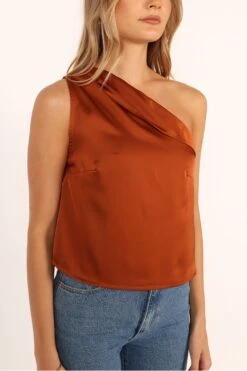 Ledger Top - Bronze -Giordano Style petal and pup usa tops ledger top bronze 33994879434929