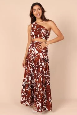 Lorelei Top - Chocolate Floral -Giordano Style petal and pup usa tops lorelei top chocolate floral 32246198567089