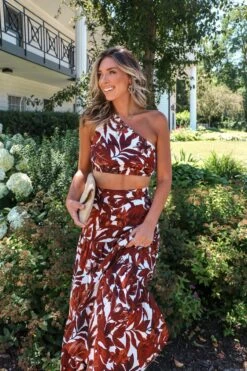 Lorelei Top - Chocolate Floral