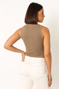 Maisey Knit Tank - Olive 18 Maisey Knit Tank - Olive -Giordano Style petal and pup usa tops maisey knit tank olive 33944043815089