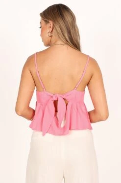 Morena Top - Pink -Giordano Style petal and pup usa tops morena top pink 33469319413937
