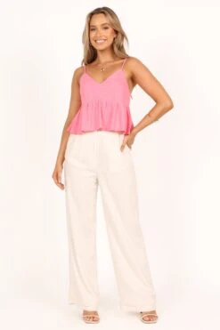 Morena Top - Pink -Giordano Style petal and pup usa tops morena top pink 33469319512241