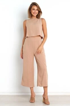 Nicola Top - Brown -Giordano Style petal and pup usa tops nicola top brown 31577614975153