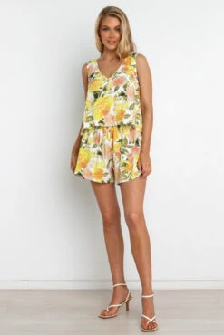 Oasis Top - Yellow -Giordano Style petal and pup usa tops oasis top yellow 32077202456753