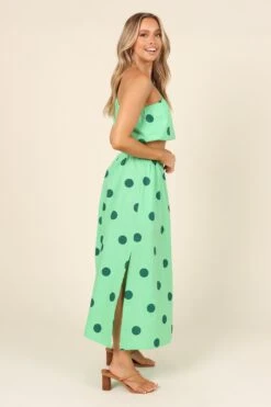 Phillipa Top - Green Spot 12 Phillipa Top - Green Spot -Giordano Style petal and pup usa tops phillipa top green spot 31906751283377