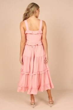 Pissaro Frill Cropped Top - Blush Pink -Giordano Style petal and pup usa tops pissaro frill cropped top blush pink 32265132605617