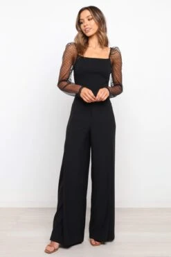 Rigala Top - Black -Giordano Style petal and pup usa tops rigala top black 15246413463626