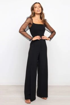 Rigala Top - Black -Giordano Style petal and pup usa tops rigala top black 15246423261258