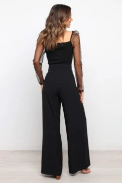 Rigala Top - Black -Giordano Style petal and pup usa tops rigala top black 15246435582026