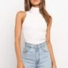 Runie Top - White -Giordano Style petal and pup usa tops runie top white 33234231427249