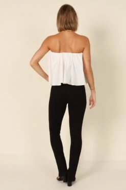 Veronica Strapless Top - Ivory -Giordano Style petal and pup usa tops veronica strapless top ivory 32213987623089