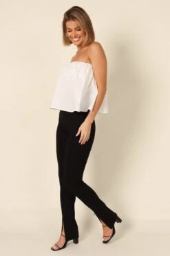 Veronica Strapless Top - Ivory -Giordano Style petal and pup usa tops veronica strapless top ivory 32213987688625