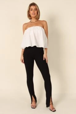 Veronica Strapless Top - Ivory -Giordano Style petal and pup usa tops veronica strapless top ivory 32213987754161