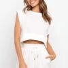 Whitley Top - White -Giordano Style petal and pup usa tops whitley top white 22973314269361